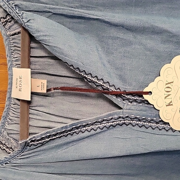 Knox Rose boho denim tunic - Picture 2 of 5